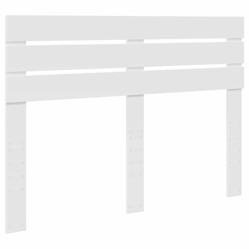 vidaXL Kopfteil Weiß 140 cm Holzwerkstoff, Moderner Kopfteil, rechteckiges Design, stabiles Holz, schickes Bettzeug, platzsparende Schlafzimmer-Deko
