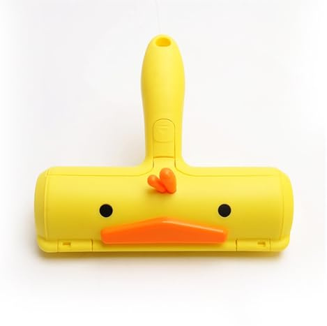 Depilatore for animali domestici in 3 pezzi, spazzola for depilazione bidirezionale, lavabile, riciclaggio universale for cani e gatti(Yellow duck)