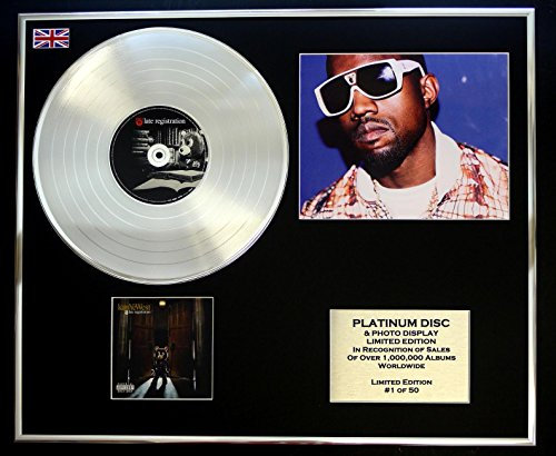 EC Kanye West/Platin Schallplatte & Foto-Darstellung/Limitierte Edition/Late Registration