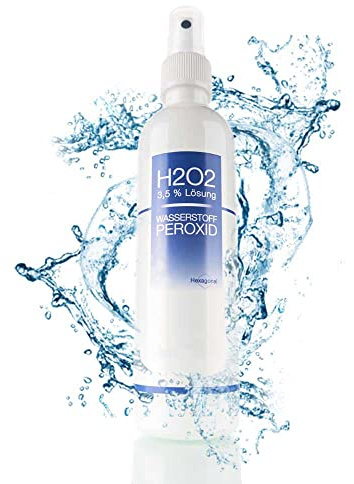 Wasserstoffperoxid H2O2 3,5% Lösung - Mundspülung - 250 ml auf Osmose Wasser mit praktischem Sprühaufsatz - optimal zum Desinfizieren und Mundhygiene - Pharmaqualität aus Deutschland