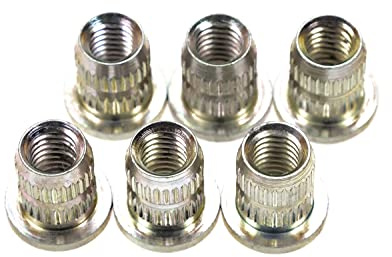 6 Stück Gewindeeinsatz Öse M6x12mm Einschraubmutter Fahrrad Rahmen Flaschen Halterung