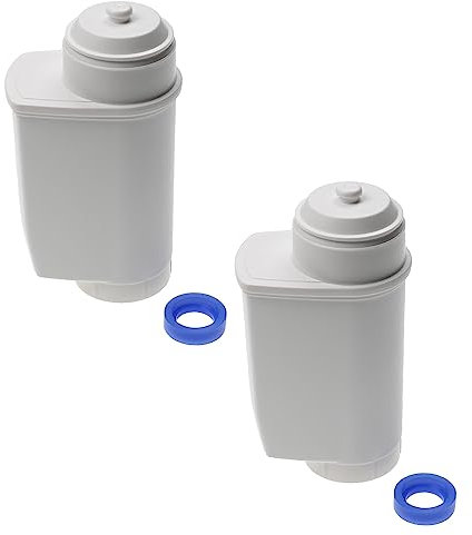 vhbw 2x Wasserfilter Filter Ersatz für Bosch TCZ70033 für Kaffeevollautomat, Espressomaschine Weiß