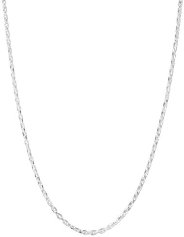 Passo Cadena plata mujer 925 - Gargantillas mujer de 45cm en plata de ley - Se envía en una caja de regalo, ideal como complemento regalos originales