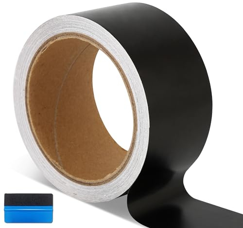 NewL Matte Satin Black Vinyl Wrap for Car Chrome Delete Window Door Trim
