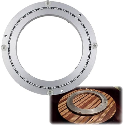 TOOSOAR16 pollici Heavy Duty Piatto Girevole,Rotazione di 360 gradi su Cuscinetto a Sfera,Tavolo da Pranzo Rotondo, per l'hotel-Ristorante Casa Utilizzare Piattaforma Girevole (400 mm)