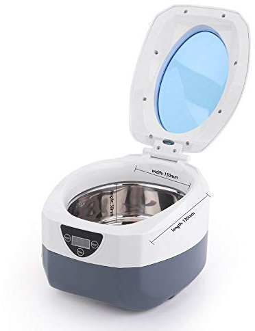 DEEguess 750ml Ultrasonic Cleaner, Mini Cleaner, Professional Machine Portable, For Jewelry, Ring, Eyeglasses, Denture, Coins, Small Metal Parts Etc