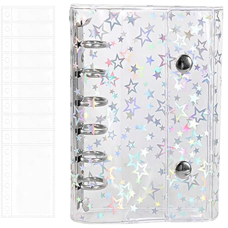 Couvertures De , Conception De Motif D'étoile, Pvc, Dossier De Reliures De Bureau, Cahier À Feuilles Mobiles Transparent, Protection Contre L'humidité, | Pour Famille Étudiants Enseignant École