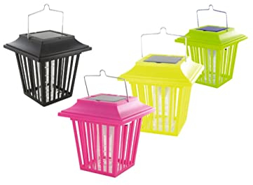 Weitech Multifunktions-Solarlaterne mit LED UV Insektenvernichter (schwarz)