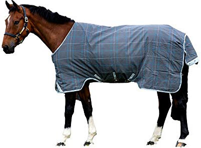 Horseware Rhino Original medium 250g VARI- Layer Regendecke Charcoal/Blue (160)