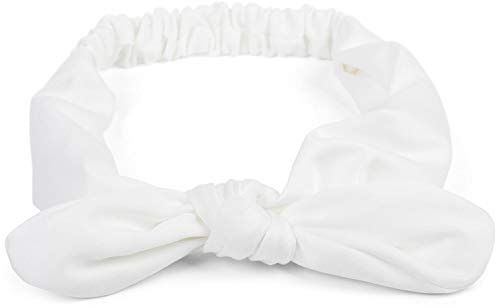 styleBREAKER Damen Haarband Rockabilly Schleife Polyester | Einfarbiges Pinup Headband, anpassbarer Gummizug im Nacken, passend für 49-59 cm Kopfumfang, 4 cm breit, formstabil.