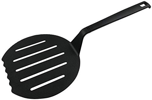 Paleta cocina de nylon con ranuras para fritos, crepes y tortilla, Espátula antiadherente resistente hasta 270ºC, Utensilio para cocinar, apto para lavavajillas con mango para colgar,hecha en Alemania