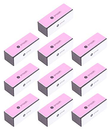 Solustre 10Pcs Nagelfeilen Block Maniküre Pediküre Werkzeug EVA Vierseitig Quader Polieren Block Multifunktional Frauen Mädchen Nagelpflege Tragbar Zuhause Nagelstudio Salon Nagelkunst Nageldesign