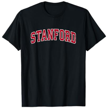 Stanford California CA Vintage Sports Design Rot T-Shirt