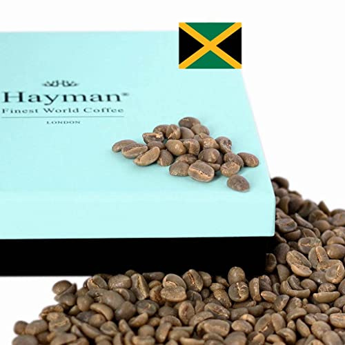 Hayman, 100% Blue Mountain Coffee from Jamaica, Green Coffee Beans, 454g | Unroasted Jamaican Beans to Roast with Roasting Machine