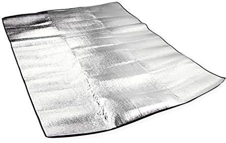 Wind Tour Outdoor Double-Sided Moisture-Proof Aluminum Foil Foam Pad Waterproof and Insulating Foil Mat Picnic Mat Camping Mat for Beach Tent and Camping (57 * 76.8)