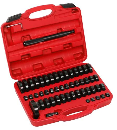 51 Kit Coffret Extraction de Roulement Automobile D'outils de Presse Propulseur Coquilles Montage et démontage Bagues pièce de Pression 18 à 65 mm