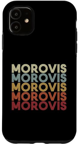Hülle für iPhone 11 Morovis Puerto Rico Morovis PR Vintage Text