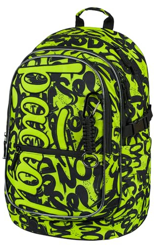 Baagl Kinderrucksack, Schulrucksack für Kinder mit ergonomisch geformter Rücken, Brustgurt und reflektierende Elemente