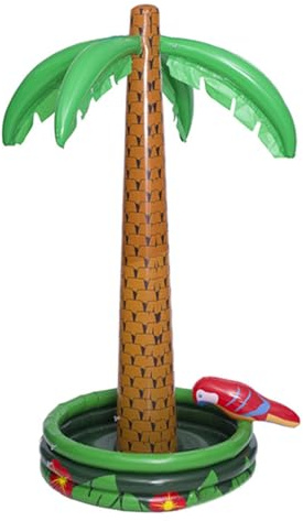 Acunny Palmiers Gonflables - Refroidisseur de Boissons Gonflable d'été | Décor de fête à thème hawaïen Tropical pour la fête de la Piscine Summer BBQ Party