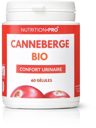 Canneberge BIO (Cranberry) - 60 gélules | Haute Concentration | Confort Urinaire & Prévention des Infections | Riche en PACs & Antioxydants | Santé Urinaire & Immunité | 100% Naturel | Nutrition•Pro