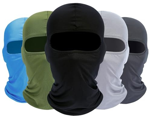 ROXUN Balaclava Ski Mask 5 Pack Cooling Summer UV Protection Motorbike
