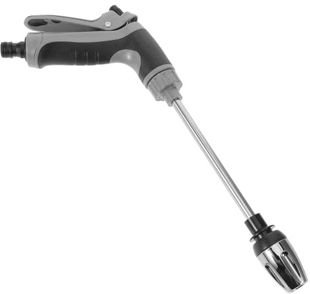 Zerodeko Pistola ad Acqua per Lavaggio Auto a Mano in Lega Manico Rivestito, Design Multifunzionale e Flusso D'acqua Regolabile per Giardino e Autolavaggio