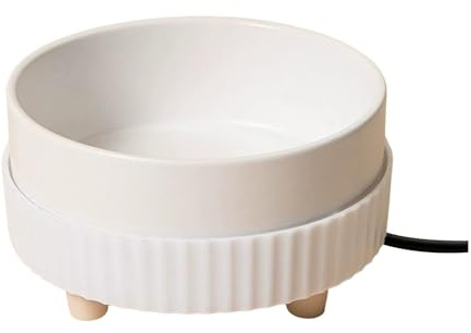 Fressnapf Hund Thermostatischer beheizter Wassernapf mit konstanter Wärmezufuhr, beheizter Futternapf für Haustiere, leiser Wassernapf-Heizungsautomat für Haustiere, ErhöHter Futternapf (B, 13. 5cm)