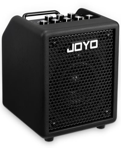 Joyo - Amplificador Combinado de bajo 30 W portátil – Altavoz de 4 Pulgadas, EQ 3 Bandas y compresor | Bluetooth 5.1 + grabación OTG, Salida de Auriculares para práctica Solo (Vibe Cube BA-30, Negro)