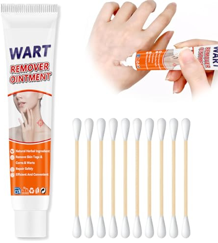 Damaile EU Crema Verrugas, Quita Verrugas, 20g Efectivo y seguro Verrugas Quitar para Mantener la Piel Suave, Amable Eliminar Verrugas para Pies y Manos, Quitar Verrugas para el Cuidado de la Piel