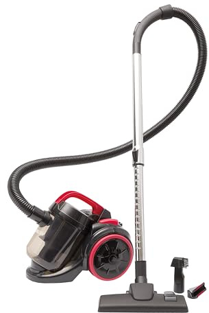 Coopers of Stortford - Lightweight Cyclone Vacuum Cleaner with Bagless 2L Dust Bin - 800W Power, Crevice Tool & Mini Brush - Washable HEPA Filter, Compact with Carry Handle