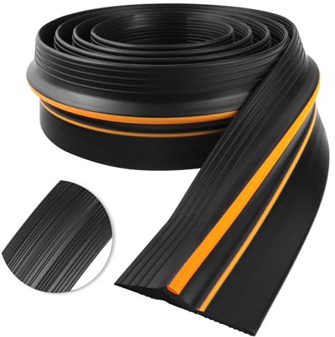 Garagentor Dichtung unten Türdichtung Gummi Garagentor Schwellendichtung universell Dichtungsschwelle Garagen Türschwelle (Schwarz, 3m×100mm×25mm)
