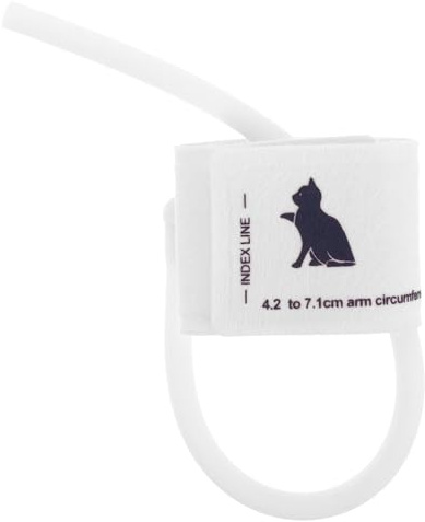 Healvian Blutdruckmanschette aus Atmungsaktivem Vliesstoff für Katzen und Hunde Sichere und Genaue Überwachung mit Tpu für Tierhalter im Veterinärbereich