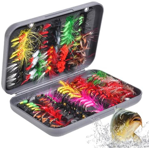 Kit de Señuelos para Pesca con Mosca Equipo de Pesca Portátil