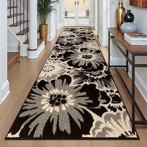 Homodeco Läufer Flur Langer rutschfest, Teppich Läufer Waschbar, 80x300cm