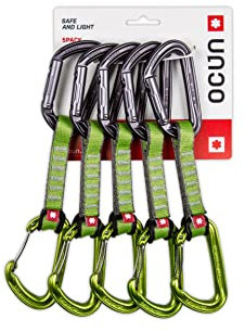 Ocun Hawk QD Combi PA 16 5-Pack Expressset, grün, 10CM