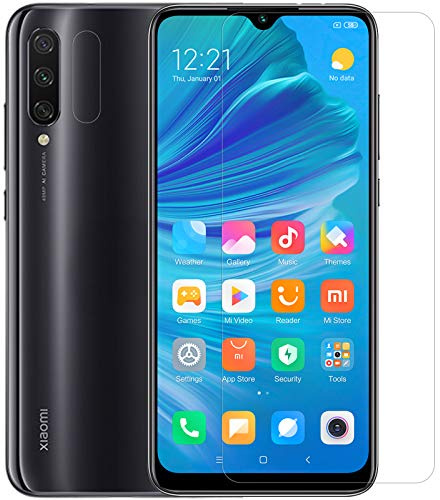 Hülle® 9H Dureza 0.2mm Delgado 2.5D Redondeada Borde Anti-Explosión Templado Vidrio Transparente Pantalla Protector para Xiaomi Mi CC9e/Xiaomi Mi A3