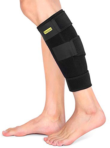 Schienbeinschiene, Verstellbare Wadenbandage, Kompressionsbandage mit für Wadenmuskelverletzungen, Schwellungen, Zerrungen, Krampfadern, Wadenzerrissen