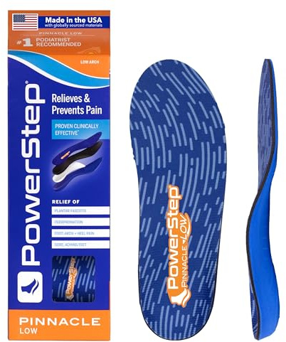 Powerstep Pinnacle Low, Blau/Orange, Men's 14-15