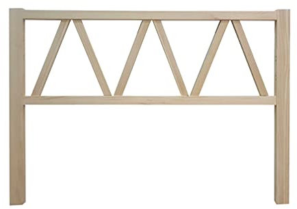 PEJECAR Muebles Cabecero de Madera Florencia, para Pared. para Camas de 135 | Cabeceros Madera Pino | Dormitorio Matrimonio | Cabezal Cama (Crudo sin Pintar, Cama 135 (145 x 120))