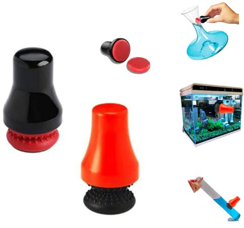 Magnetic Spot Scrubber, Magnetic Bong Cleaner, Magnetic Precision Scrubber, Aquarium Glass Cleaner, Magnet Cleaning Brush, Algae Scrapers, Scratch-Free No-Slip for Fish Tank Vases Decanter