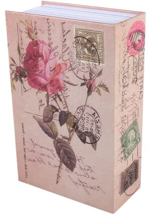 Pwshymi Coffre-Fort de Livre, Livre Secret Boîte de Sécurité Dictionnaire en Forme Coffre-Fort Secret pour Dictionnaire avec Serrure (Rose Diary Type)