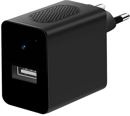 Sprfuk Caméra Espion Caméra Cachée 1080P USB Chargeur Mini Camera de Surveillance USB Caméra de Nounou Portable avec Détecteur de Mouvement, caméra de sécurité compacte (No APP)
