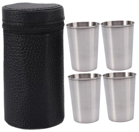 LABRIMP 3 Set da vino all'aperto coppa da cocktail di vino creative bicchieri vodka bicchiere whisky bicchieri da whisky bicchieri di bicchierini da campeggio Silver