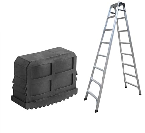 VIFERR Universal Ladder Replacement Feet 2 Pcs Non Slip Rubber Feet for Step Ladder Feet Replacement Foot Mat Cushion for Aluminium Stepladders Foot