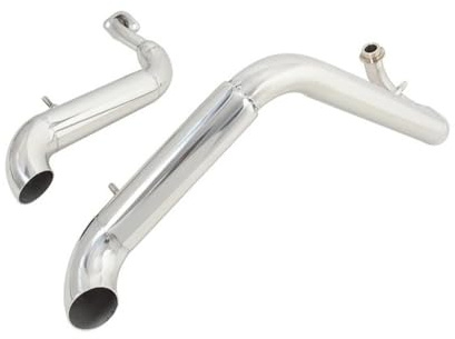 DINGZEN Silenziatore Scarico Marmitta per Tubo di Scarico per Moto, Silenziatore Completo, Silenziatore Rimovibile per Virago 125 250 XV125 XV250 XV 125 250