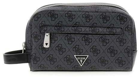 GUESS Kulturbeutel Milano Necessaire Black dunkelgrau