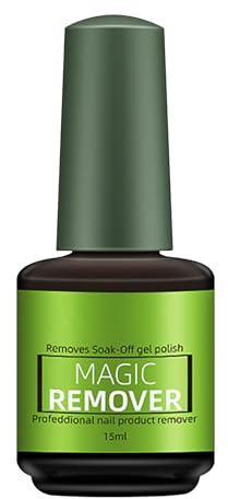 Removedor de esmalte de uñas de gel de 15 ml, removedor de esmalte de uñas, quitar y quitar sin esfuerzo esmalte de uñas para arte fácil