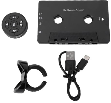 Topiky Récepteur de Cassette Audio Bluetooth de Voiture, Adaptateur de Cassette Audio de Voiture vers Auxiliaire, Adaptateur de Bluetooth pour Lecteur de Bande de avec
