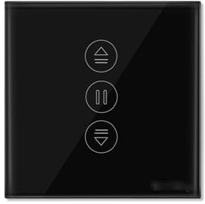 JXQXHCFS ZigBee Curtains Roller Shutters Blinds Switch Control Connected Motor Compatible with Google Home Alexa Electric Window Tuya Smart Life-Black 1 Pack