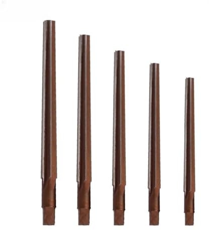 JoyousMall 5PCS HSS Alloy Steel Taper Pin Hand Reamer Set, 1:50 Conical Degree Manual Pin Reamers with 3/4/5/6/8mm Sizes for CNC Machine Tools